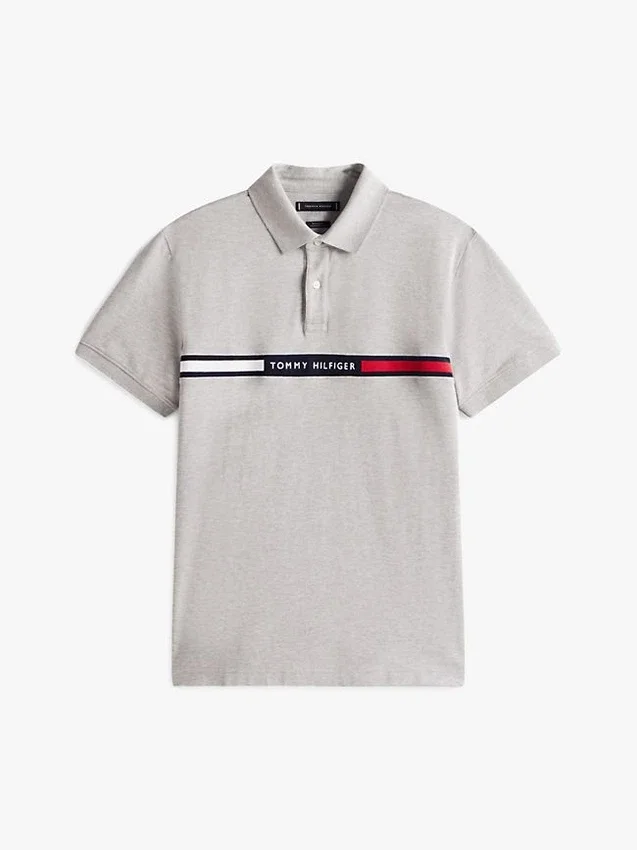 Regular Fit Embroidered Stripe Polo Regular Fit Embroidered Stripe Polo