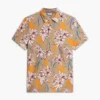 Regular Fit Floral Print Jersey Polo Regular Fit Floral Print Jersey Polo