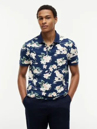 Regular Fit Floral Print Polo
