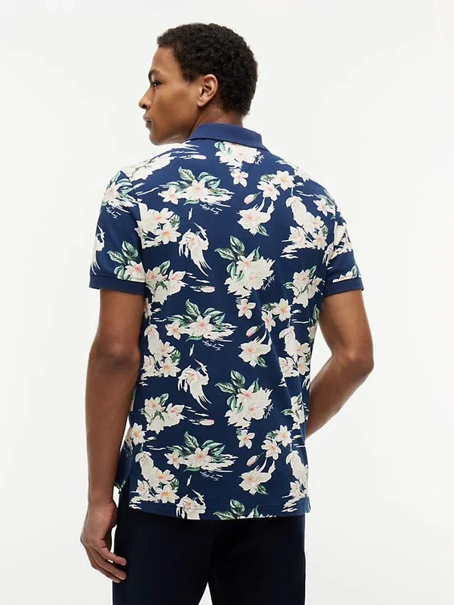 Regular Fit Floral Print Polo Regular Fit Floral Print Polo