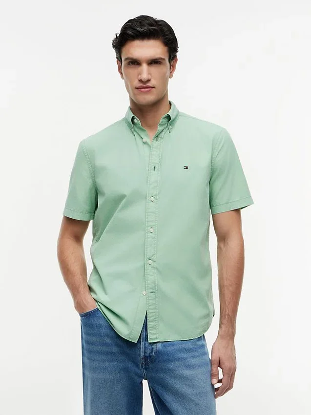 Regular Fit Garment-Dyed Shirt Regular Fit Garment-Dyed Shirt