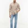 Regular Fit Gingham Linen-Blend Shirt Regular Fit Gingham Linen-Blend Shirt