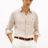 Regular Fit Gingham Linen Shirt Regular Fit Gingham Linen Shirt