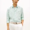Regular Fit Gingham Linen Shirt Regular Fit Gingham Linen Shirt