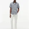 Regular Fit Glen Plaid Linen-Blend Shirt Regular Fit Glen Plaid Linen-Blend Shirt