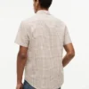 Regular Fit Glen Plaid Linen-Blend Shirt Regular Fit Glen Plaid Linen-Blend Shirt