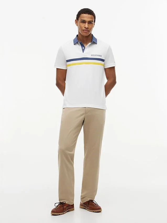 Regular Fit Hilfiger Logo Wicking Polo Regular Fit Hilfiger Logo Wicking Polo