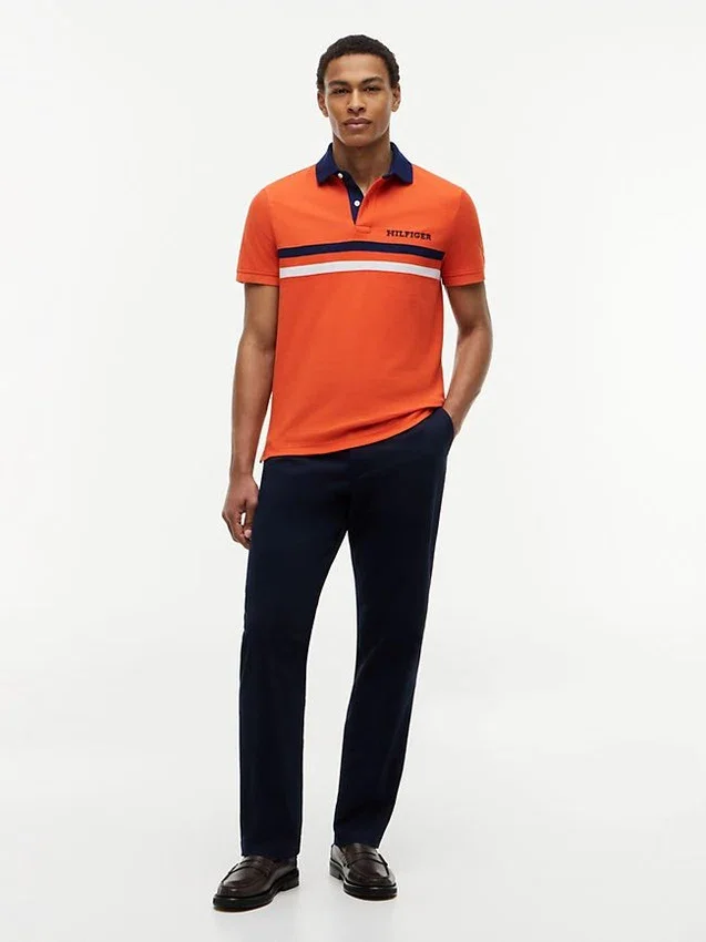 Regular Fit Hilfiger Logo Wicking Polo Regular Fit Hilfiger Logo Wicking Polo