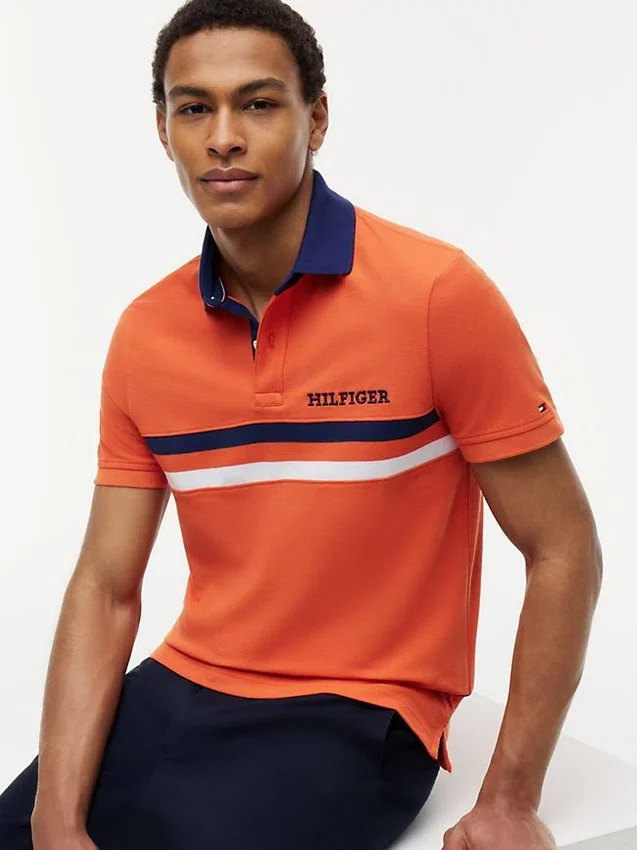 Regular Fit Hilfiger Logo Wicking Polo Regular Fit Hilfiger Logo Wicking Polo