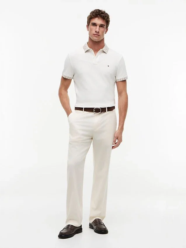 Regular Fit Jacquard Collar Polo Regular Fit Jacquard Collar Polo