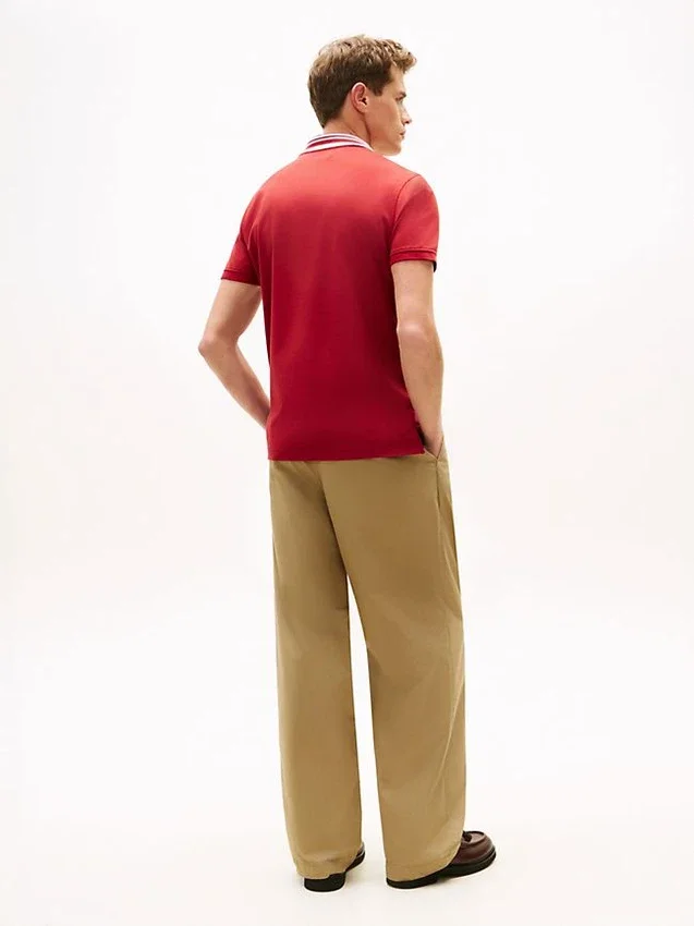 Regular Fit Jacquard Tipped Polo Regular Fit Jacquard Tipped Polo