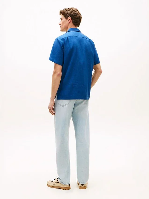 Regular Fit Linen-Blend Camp Shirt Regular Fit Linen-Blend Camp Shirt