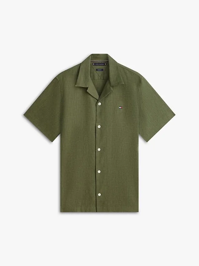 Regular Fit Linen-Blend Camp Shirt Regular Fit Linen-Blend Camp Shirt