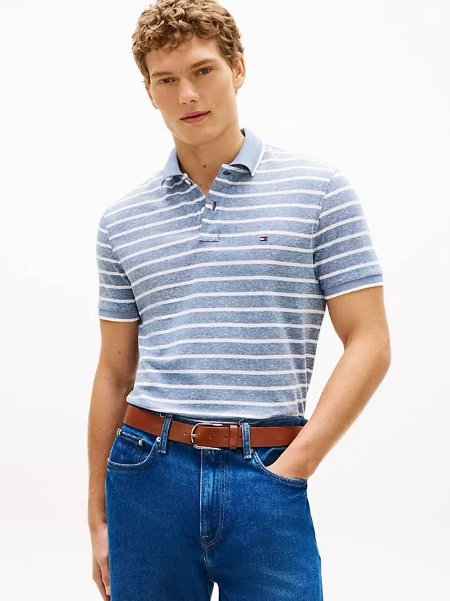 Regular Fit Linen-Blend Pique Polo Regular Fit Linen-Blend Pique Polo