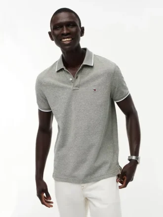 Regular Fit Linen-Blend Pique Polo Regular Fit Linen-Blend Pique Polo