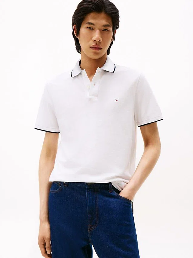 Regular Fit Linen-Blend Pique Polo Regular Fit Linen-Blend Pique Polo