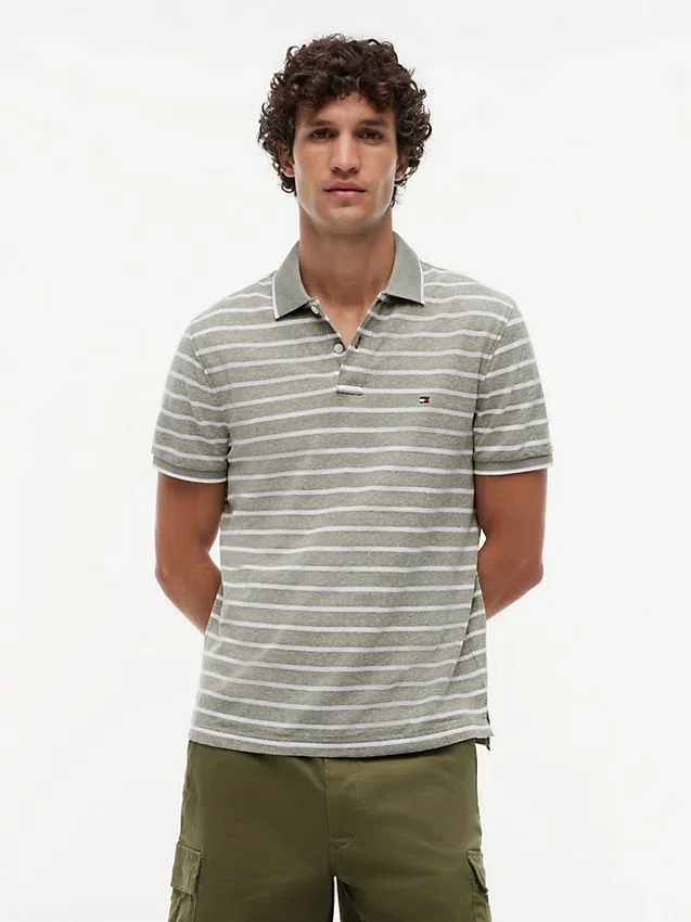 Regular Fit Linen-Blend Pique Polo Regular Fit Linen-Blend Pique Polo