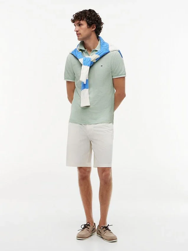 Regular Fit Linen-Blend Pique Polo Regular Fit Linen-Blend Pique Polo