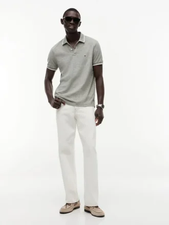 Regular Fit Linen-Blend Pique Polo Regular Fit Linen-Blend Pique Polo