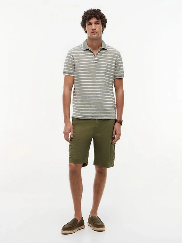 Regular Fit Linen-Blend Pique Polo Regular Fit Linen-Blend Pique Polo