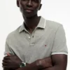 Regular Fit Linen-Blend Pique Polo