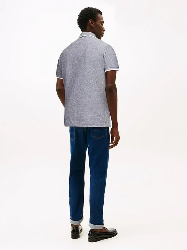 Regular Fit Linen-Blend Pique Polo Regular Fit Linen-Blend Pique Polo