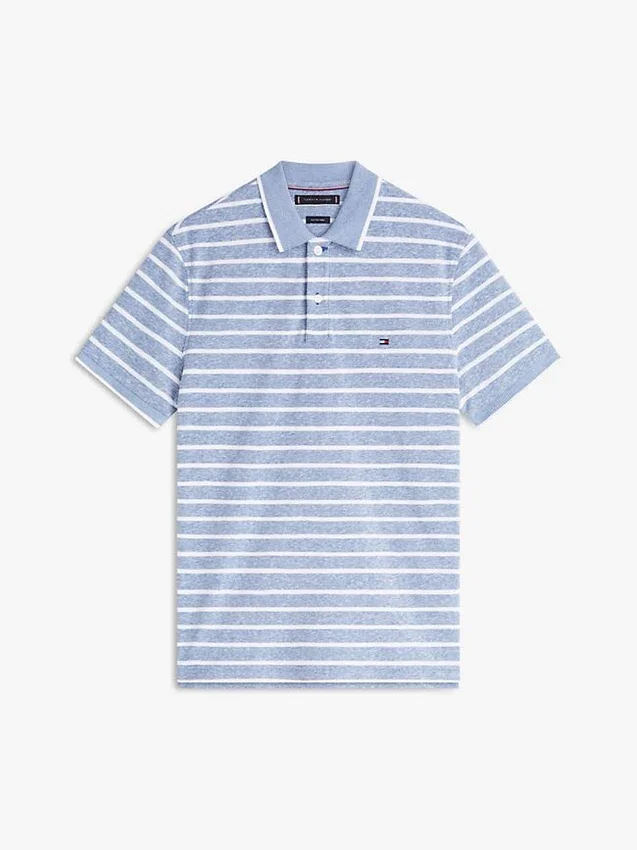 Regular Fit Linen-Blend Pique Polo Regular Fit Linen-Blend Pique Polo
