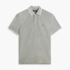 Regular Fit Linen-Blend Pique Polo