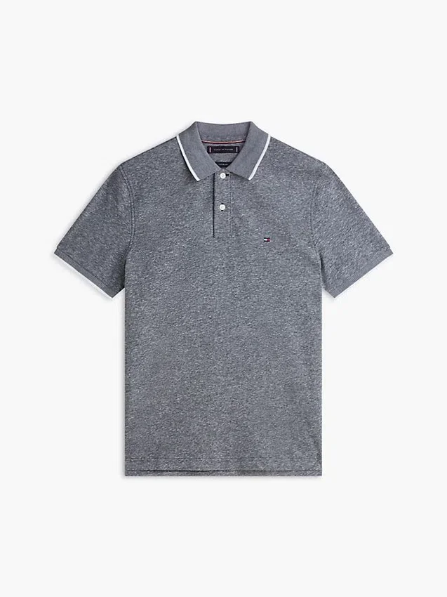 Regular Fit Linen-Blend Pique Polo Regular Fit Linen-Blend Pique Polo