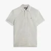 Regular Fit Linen-Blend Pique Polo