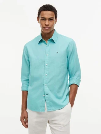 Regular Fit Linen-Blend Shirt