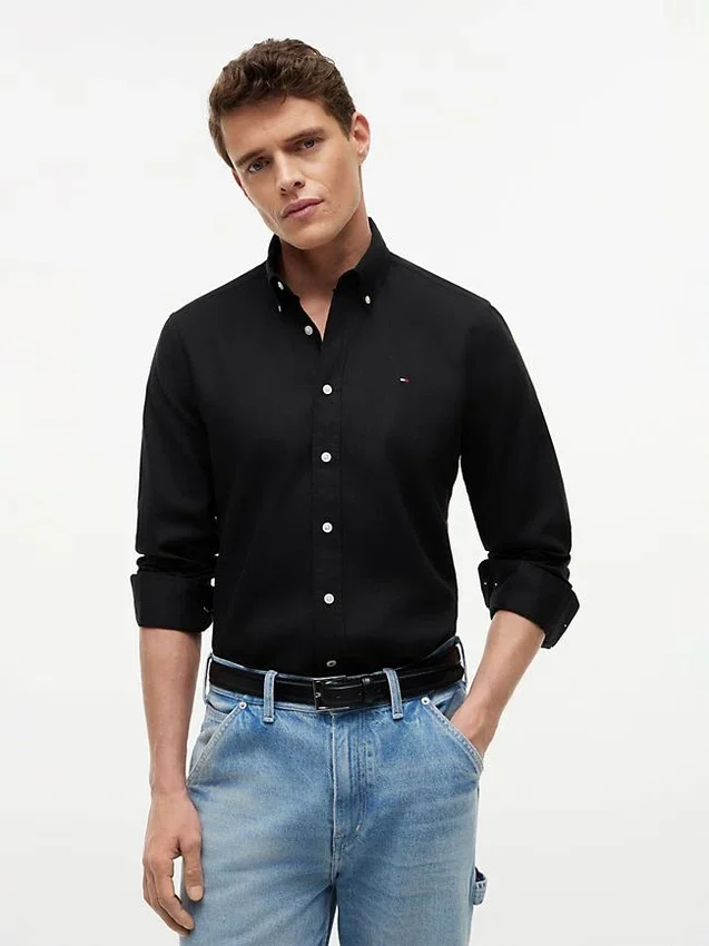 Regular Fit Linen-Blend Shirt Regular Fit Linen-Blend Shirt