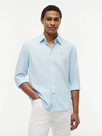 Regular Fit Linen-Blend Shirt