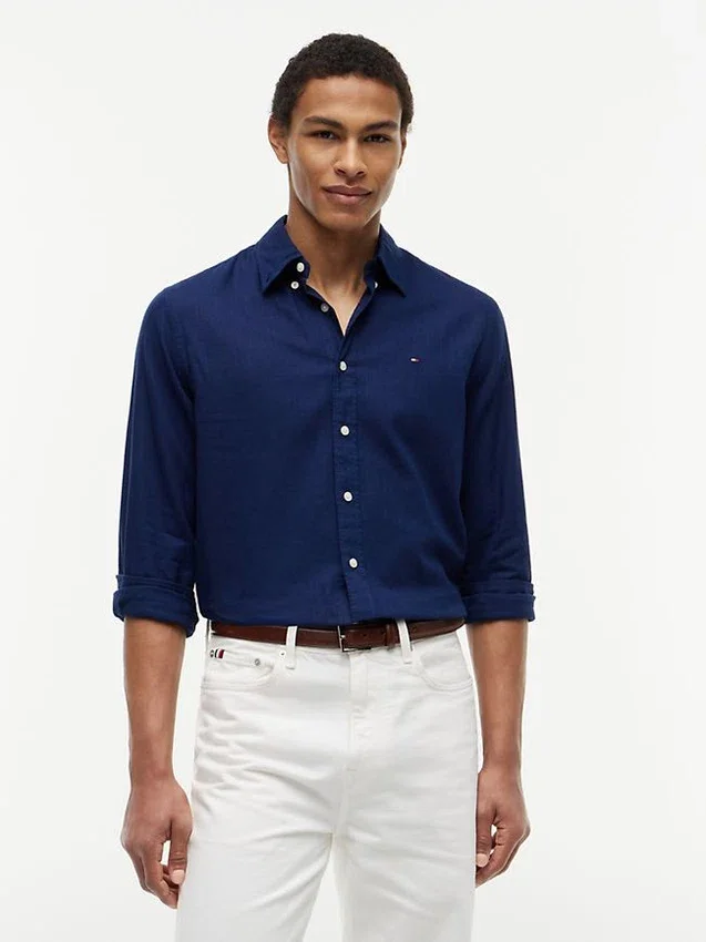 Regular Fit Linen-Blend Shirt Regular Fit Linen-Blend Shirt