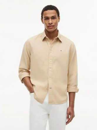 Regular Fit Linen-Blend Shirt