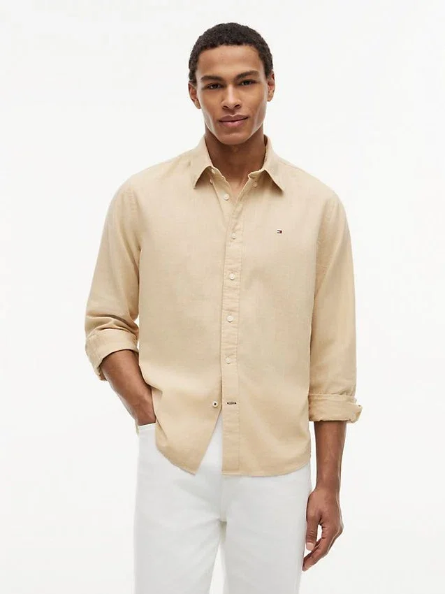 Regular Fit Linen-Blend Shirt Regular Fit Linen-Blend Shirt