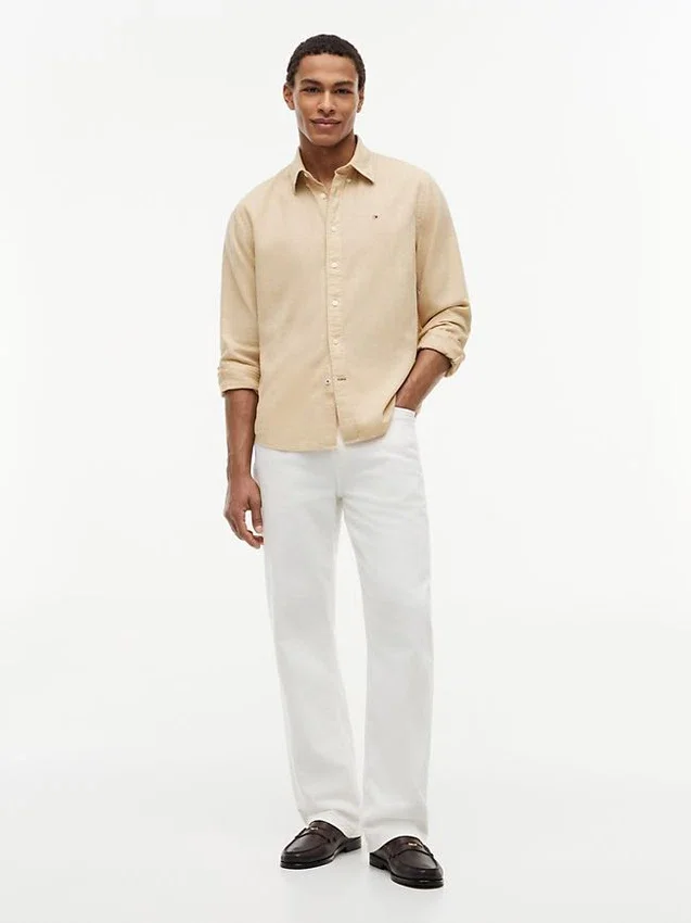 Regular Fit Linen-Blend Shirt Regular Fit Linen-Blend Shirt