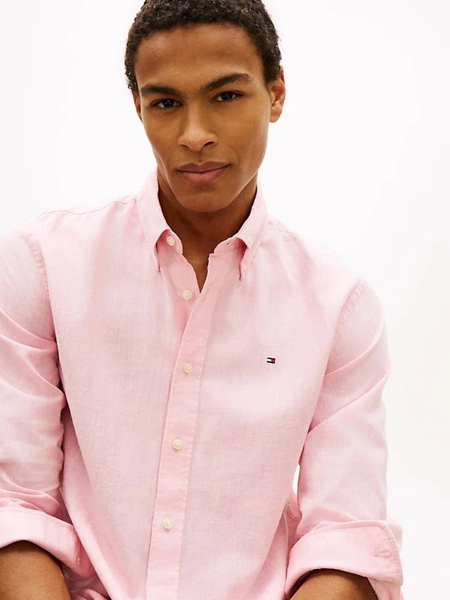 Regular Fit Linen-Blend Shirt Regular Fit Linen-Blend Shirt