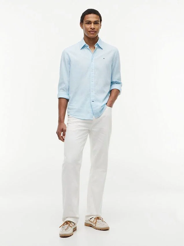 Regular Fit Linen-Blend Shirt Regular Fit Linen-Blend Shirt