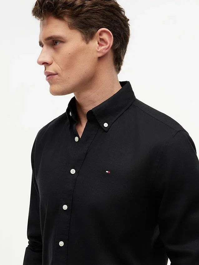 Regular Fit Linen-Blend Shirt Regular Fit Linen-Blend Shirt