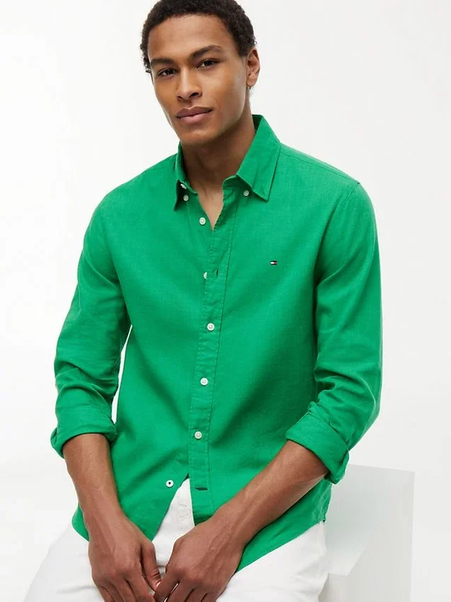 Regular Fit Linen-Blend Shirt Regular Fit Linen-Blend Shirt