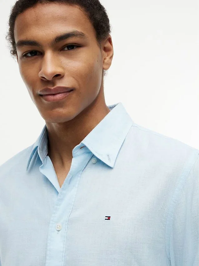 Regular Fit Linen-Blend Shirt Regular Fit Linen-Blend Shirt