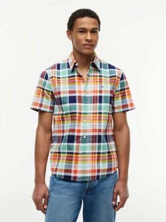 Regular Fit Madras Oxford Shirt