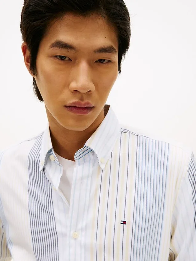 Regular Fit Mix Stripe All-Day Shirt Regular Fit Mix Stripe All-Day Shirt