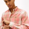 Regular Fit Plaid Linen-Blend Shirt Regular Fit Plaid Linen-Blend Shirt