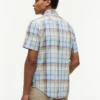 Regular Fit Plaid Linen-Blend Shirt Regular Fit Plaid Linen-Blend Shirt
