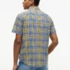 Regular Fit Plaid Linen-Blend Shirt Regular Fit Plaid Linen-Blend Shirt