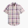 Regular Fit Plaid Linen-Blend Shirt Regular Fit Plaid Linen-Blend Shirt