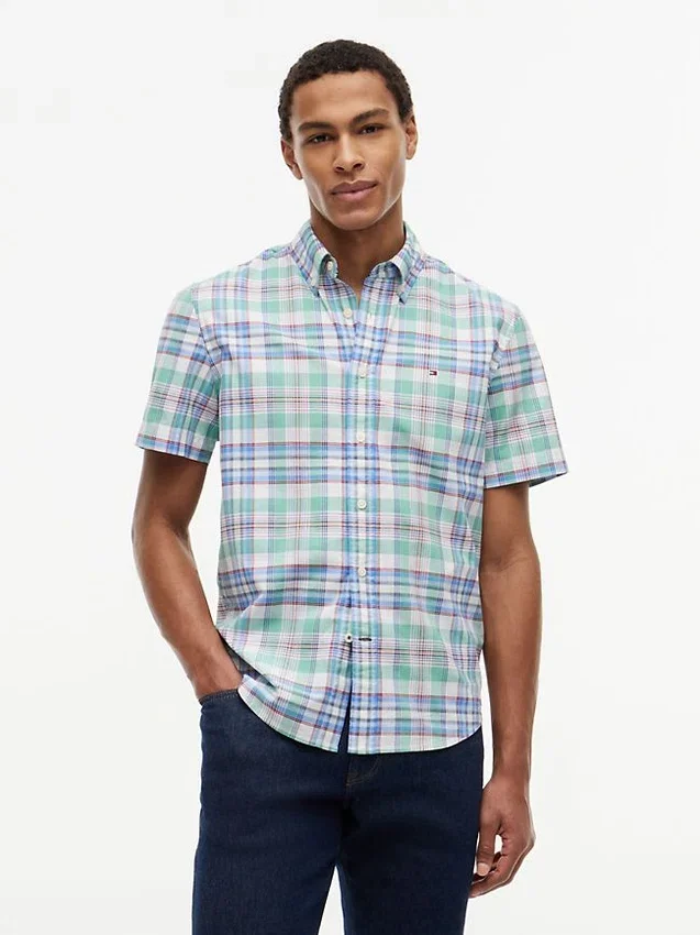 Regular Fit Plaid Oxford Shirt Regular Fit Plaid Oxford Shirt
