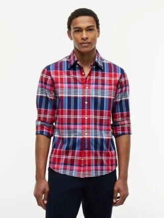 Regular Fit Plaid Oxford Shirt